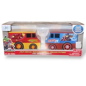 Marvel Super Hero Adventures Utility Vehicle 2-Pack- NEW